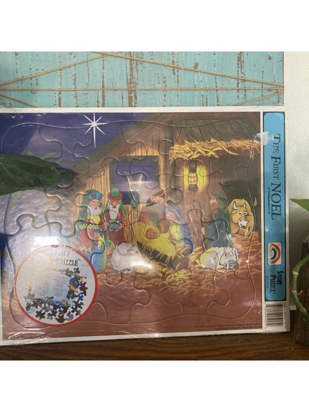 VTG 1996 Promise Story Puzzle Children’s Bible The First Noel Nativity Puzzle